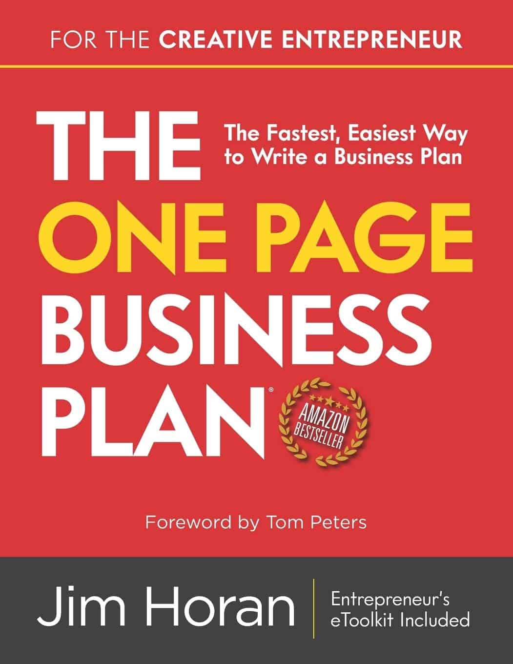 one page business plan