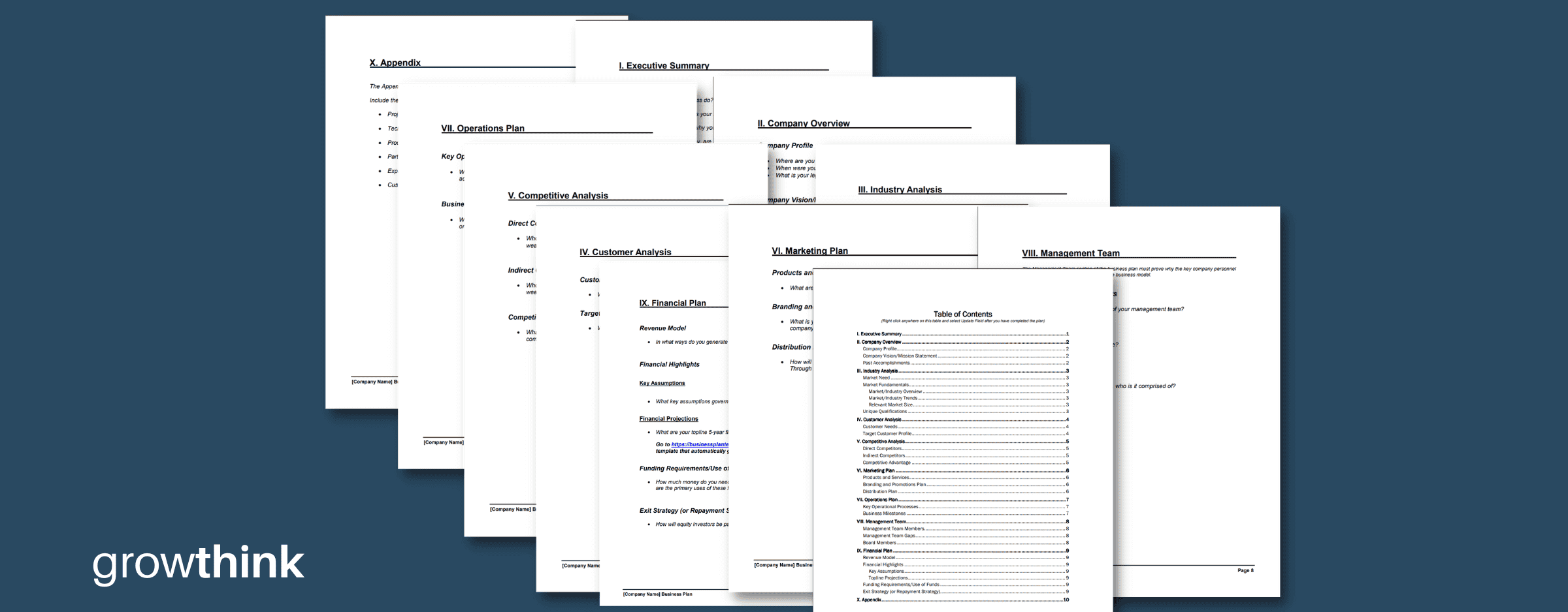 Startup Business Plan Template